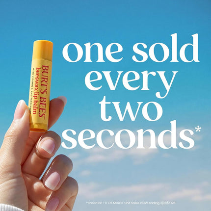 Burt's Bees 100% Natural Moisturizing Lip Balm, Pomegranate with Beeswax and Fruit Extracts - 2 Tubes