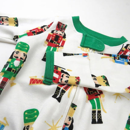 HonestBaby Family Matching Holiday Pajamas Organic Cotton for Men, Women, Kids, Toddlers, Baby Boys, Girls, Unisex Pets, Nutcracker, Medium