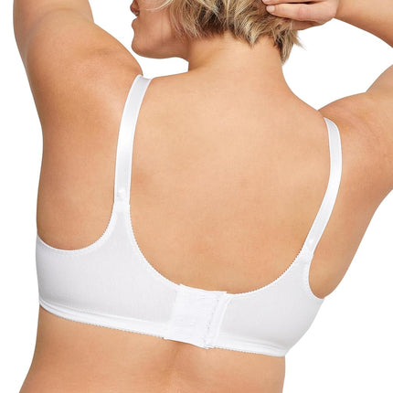 Maidenform DF3820 Women's Double Support Wire- Bra, White (Blanc 100), 34D (Manufacturer Size: 75D)