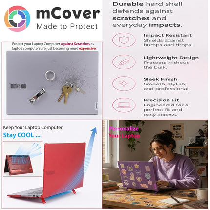 mCover Case ONLY Compatible for 2023-2026 16" Lenovo ThinkBook 16 G6 / G7 / G8 / G9 Series Windows Notebook PC(NOT Fitting Any Other Lenovo Models)- Green