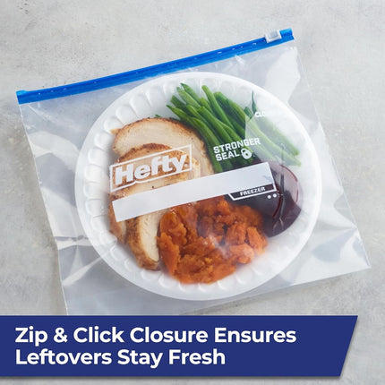 Bolsas para Congelar Hefty Slider - Tamaño Galón, 96 Unidades