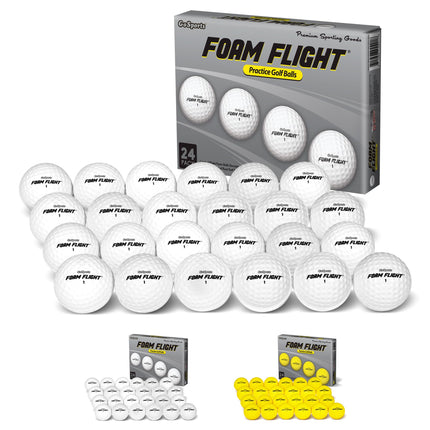 GoSports Foam Flight Practice Golf Balls 24 Pack -