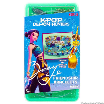 Kpop Demon Hunters™ Friendship Bracelet Kit, 3-Pack, Rumi, Mira & Zoey Bracelet Making Kits, Beads for Jewelry Making, Kpop Charms & Travel-Friendly Bead Case, Official K Pop Demon Hunters Merch