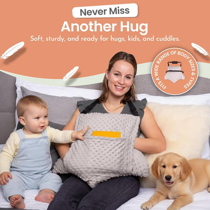 MOYOAMA 3 Pcs Hysterectomy Pillow Set - Incl 2 Gel Packs for Soothing Relief - Hysterectomy Recovery Must Haves After C Section,Post Surgery Pillow,Abdominal Surgery Recovery Pillow,Hysterectomy Gifts