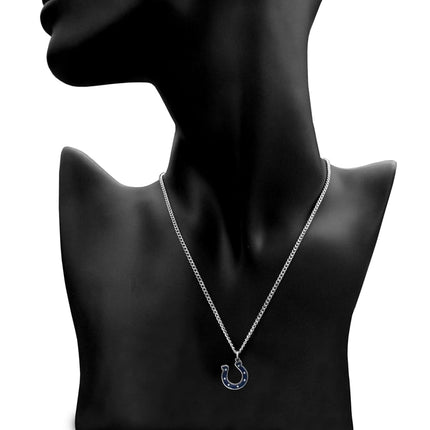Siskiyou Sports NFL Indianapolis Colts Women's NFL Chain Necklace with Small Pendant, 20", Silver
