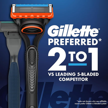 Gillette Fusion5 Razor Refills for Men, 12ct Cartridges, Lubrication Strip, Precision Trimmer for Men, 5-Bladed Refill Blades for Close Shave