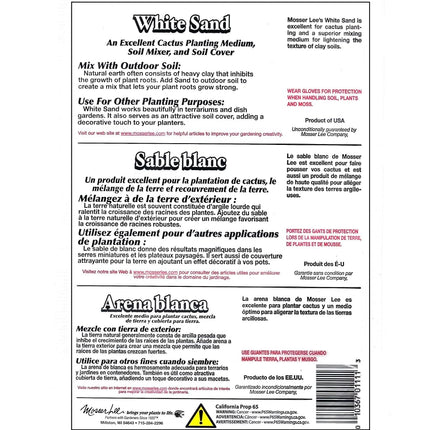 Mosser Lee ML1111 White Sand Soil Cover, 5 lb.