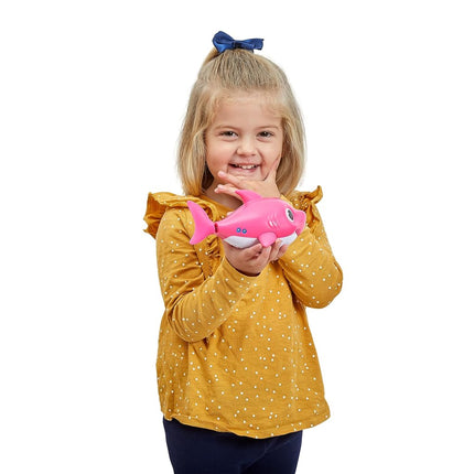 ZURU Baby Shark Bath Toy Silicone Fin - Pink - Singing bath toy