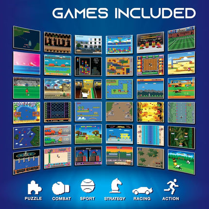 My Arcade Gamer V Classic-Red: Portable Gaming System with 220 Games, 2.5" Color Display, Pocket Size (DGUN-3911)