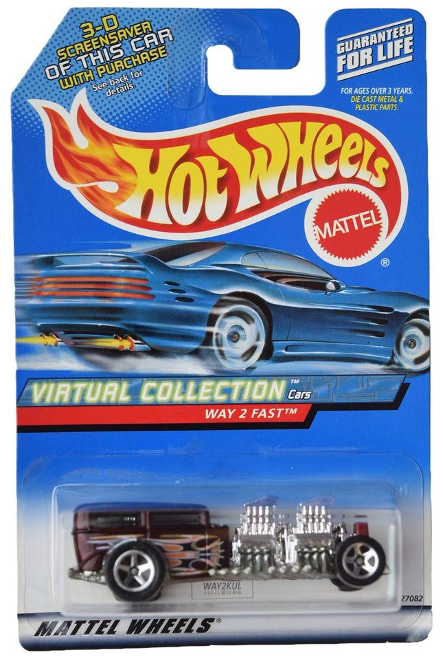 Hot Wheels Way 2 Fast, Virtual Collection [Maroon]
