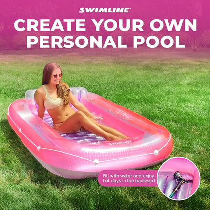 180cm Suntan Tub, pink