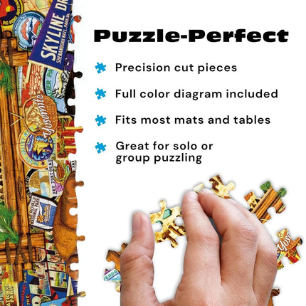 Buffalo Games - Kate Ward Thacker - Our National Parks Collage - 2000 Piece Jigsaw Puzzle for Adults - Challenging Puzzle Perfect for Game Nights - Finished Size is 38.50 x 26.50