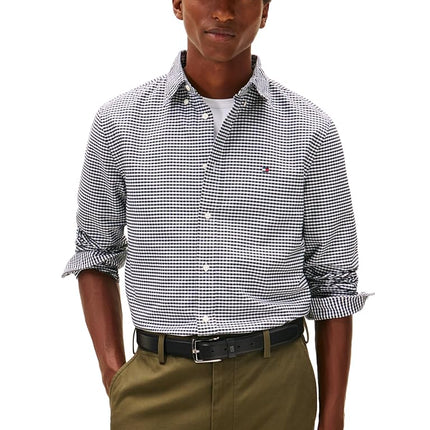 Tommy Hilfiger Men's Heritage Oxford Gingham Regul