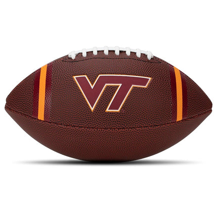 Franklin Sports Virginia Tech Hokies Kids NCAA Youth Football - Official College Team Junior Footballs with Team Logos for Kids - Junior Size PVC Ball - Backyard + Tailgate Ball - 8.5"