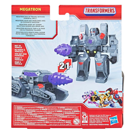 Transformers Equipo de Héroes Clásicos Megatron Juguete Convertidor, Figura de Acción de 11.4 cm, Para Niños de 3 Años en Adelante