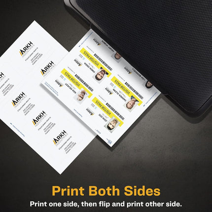 Avery Durable ID Cards, Laser Printable on Both Sides, Blank White, 80 Total, 2.125" x 3.375" (61610)
