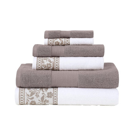 Modern Threads Allie 6-Piece 100% Cotton Towel Set