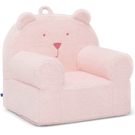 babyGap by Delta Children Sherpa Bear Chair - Greenguard Gold Certified, Blush