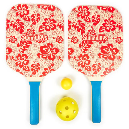 Swimways Hydro Paddle & Pickleball Set, Pickleball Paddles and Balls for Pool, Lake and Beach Games, Outdoor Toys for Kids and Adults Aged 5 & Up