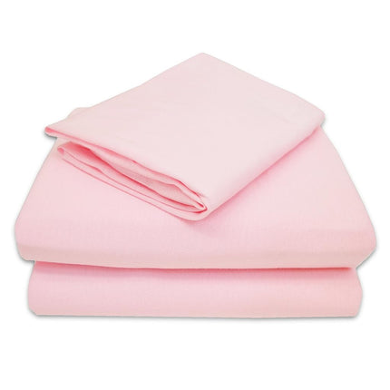 Parure de draps pour tout-petit en jersey 100 % coton de American Baby Company, Rose