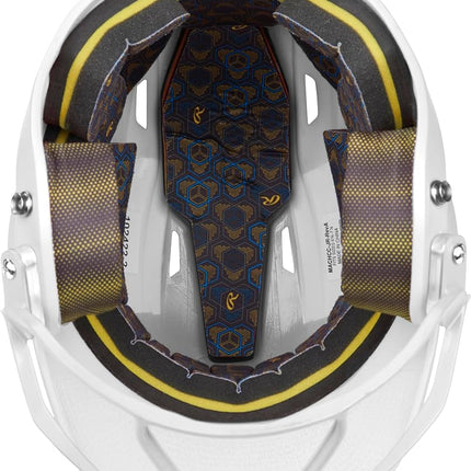 Rawlings | MACH HI-VIZ Fastpitch Softball Batting Helmet | Face Guard Attached | White | Senior - 6 7/8" - 7 5/8"