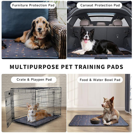 Sunheir Washable Pee Pads for Dogs 72"x72", Extra Large Reusable Puppy Pads Pet Training Pads for Dog Playpen, Waterproof Pee Pads for Puppy Playpen, Whelping Pad, Dog Playpen Indoor - Deep Grey