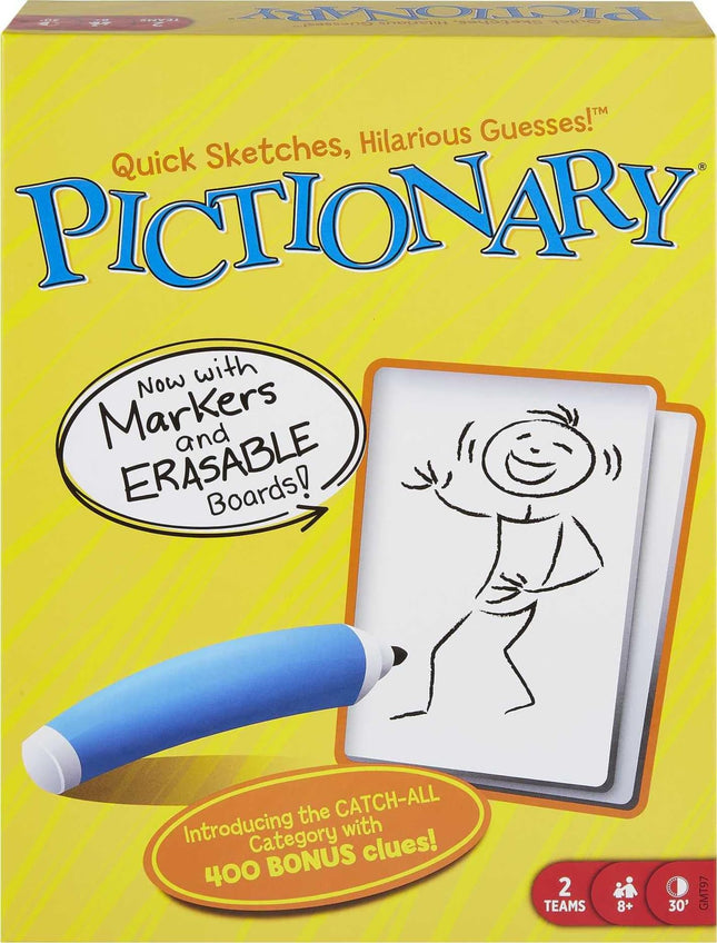Mattel Games Pictionary Classic Board Game of Draw