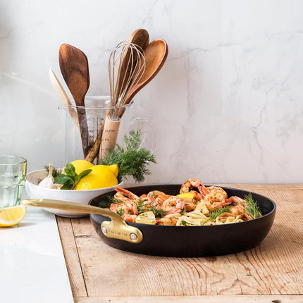 GreenPan GP-CRA FBl Alu Magn Bl 9011+Bl_INFP8 Batterie de cuisine 3 pièces (20+24+28) + PS