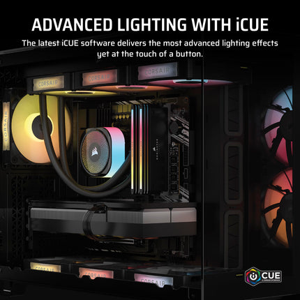 Corsair Vengeance i5100 - Gaming PC - Liquid Cooled Intel Core i9-14900KF CPU - NVIDIA GeForce RTX 5080 GPU - Dominator Titanium RGB DDR5 32GB Memory - 2TB M.2 SSD - Black