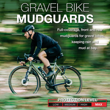 ZEFAL 28 GRAVEL SHIELD G50 SET 2024 MUDGUARDS, Black