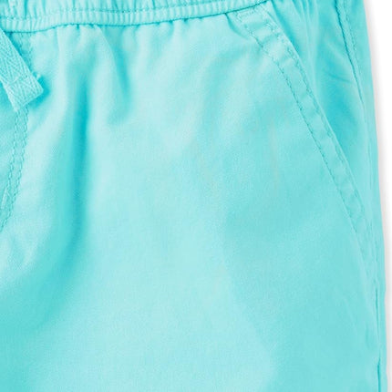 The Children's Place Short en twill à enfiler pour filles, Softmarine, 16