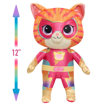 Just Play Disney Junior SuperKitties Su-Purr Charged Ginny to the Rescue Lights and Sounds 12-inch Figure, Kids Toys for Ages 3 Up
