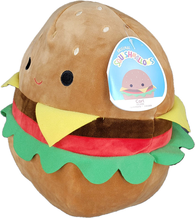 SQUISHMALLOW KellyToys - 8 Inch (20cm) - Carl The Cheeseburger - Super Soft Plush Toy Animal Pillow Pal Buddy Stuffed Animal Birthday Gift