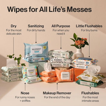 The Honest Compan y Baby Wipes, Pattern Play, Over 99 Percent Water, Pure & Gentle, Plant-Based, Fragrance Free, Extra Thick & Durable Wet Wipes, Unscented, 720 Count