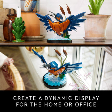 LEGO Icons Kingfisher Bird Model, Creative Set for Adults to Build and Display, Ideal for Home and Office D�cor, Bird Lovers Gift, Relaxing Project for Bird Enthusiasts, 10331