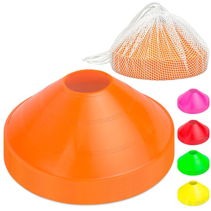 GoSports Sports Training Cone 20 Pack with Tote Bag