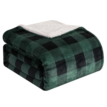 Elegant Comfort Ultra Soft Reversible Buffalo Plai