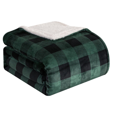 Elegant Comfort Ultra Soft Reversible Buffalo Plai