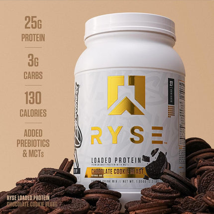 Ryse Loaded Protein Drink Mix 907 g, Choc Cookie Blast