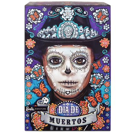 Barbie 2023 Día De Muertos Ken Doll Wearing Blue Jacket and Black Hat, Signature Collectible, HJX15
