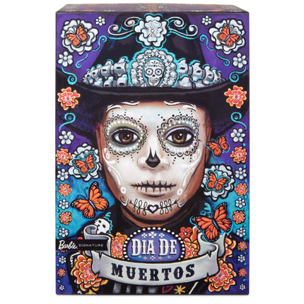 Barbie 2023 Día De Muertos Ken Doll Wearing Blue Jacket and Black Hat, Signature Collectible, HJX15