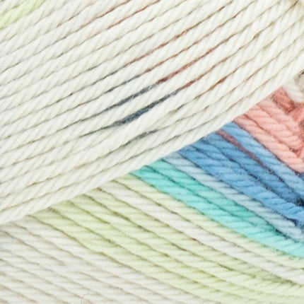 Lion Brand Yarn, 24/7 Cotton DK Yarn, Cool Breeze, Multicolor, 3 Pack