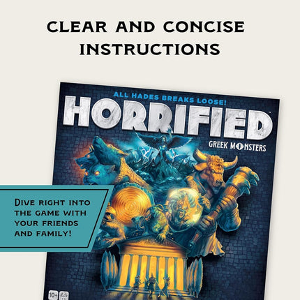 Ravensburger Horrified Games - Greek Monsters - Strategy Board Game - Boost Critical Thinking & Teamwork - Cooperative Gameplay - Unique Monster Challenges - 1 to 5 Players - Adults & Kids 10+