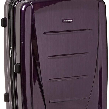 Samsonite Winfield 2 Hardside Luggage, Purple, Checked-Large 28-Inch, Winfield 2 Hardside Expandable Luggage with Spinner Wheels
