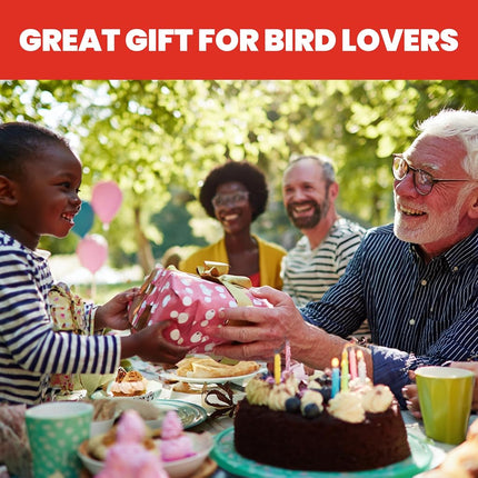 More Birds Bird Health+ Big Gulp Hummingbird Feeder, Glass Hummingbird Feeders for Outdoors, 5 Feeding Stations, 40 Ounces
