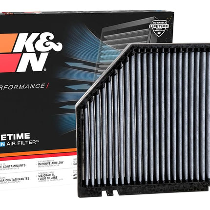 K&N Cabin air filter compatible with Audi A4, A5, S4, S5, Q5, SQ5 (VF3009), Weiß