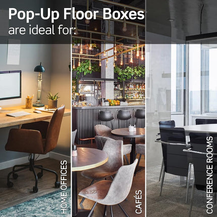 Leviton PFTR1-BN Pop-Up Floor Box with 15 Amp, Tamper-Resistant Outlet, Brushed Nickel