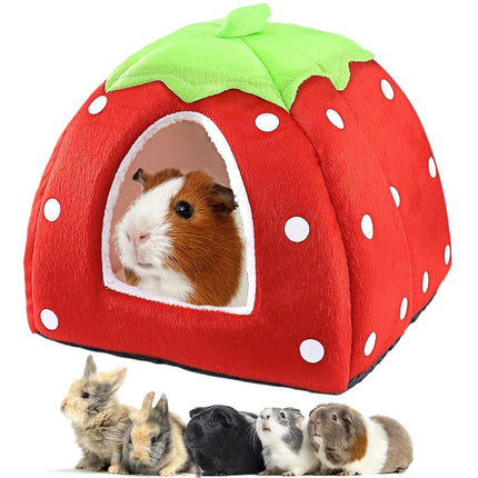 Guinea Pig Bed Rabbit Hideout Warm Fleece Cuddle C