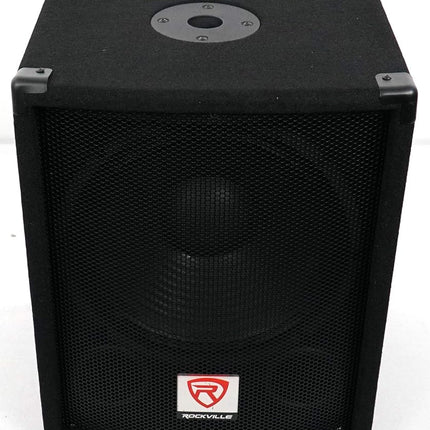 Rockville SBG1128 12-Inch 600 Watt Passive Pro DJ Subwoofer, MDF Cabinet/Pole Mount