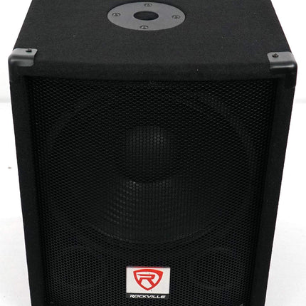 Rockville SBG1128 12-Inch 600 Watt Passive Pro DJ Subwoofer, MDF Cabinet/Pole Mount